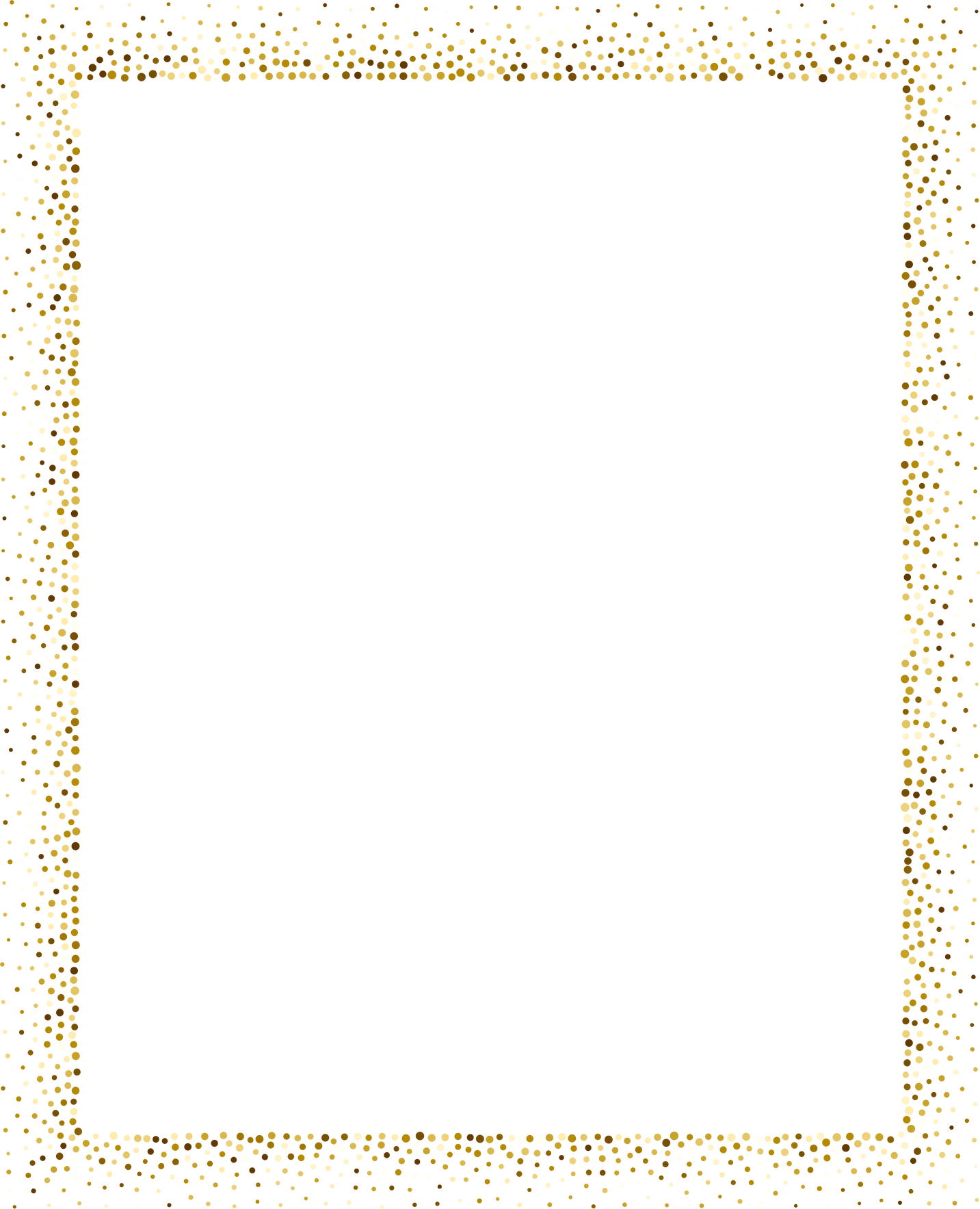 Gold Glitter Border
